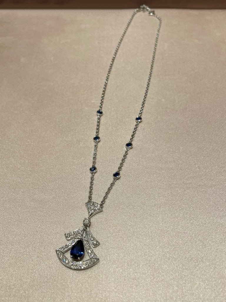 DIANA DREAM NECKLACE AGATE DIAMOND SILVER