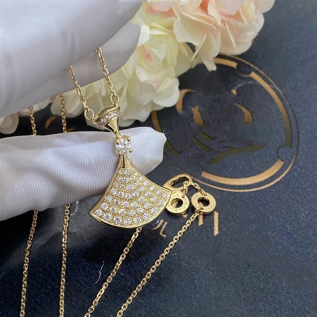 DIANA DREAM NECKLACE GOLD FULL DIAMOND