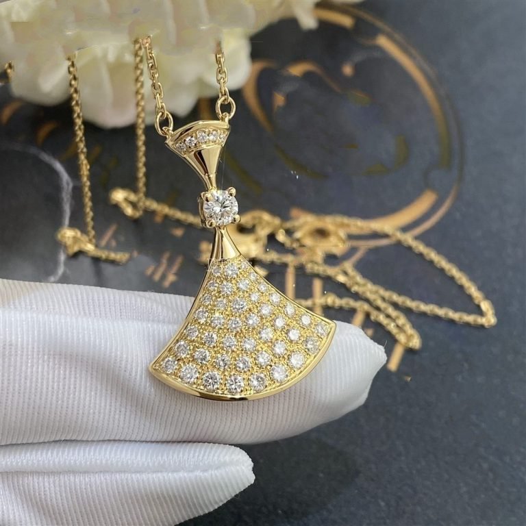 DIANA DREAM NECKLACE GOLD FULL DIAMOND