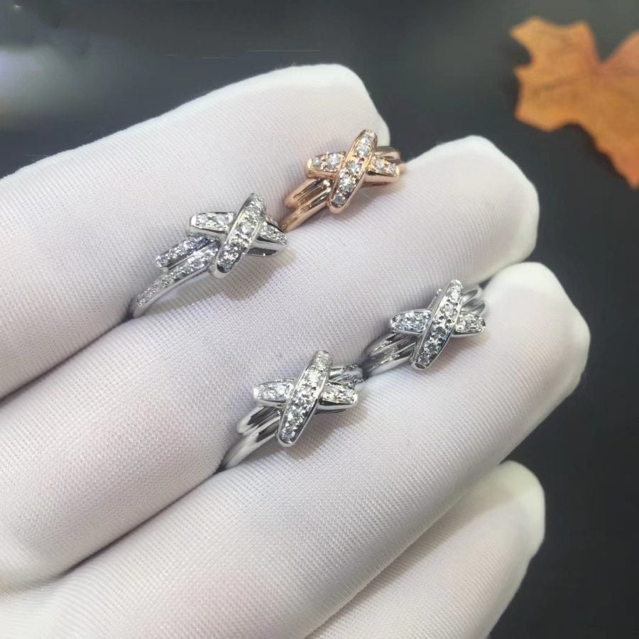 DIANA JEUX DE SILVER DIAMOND RING