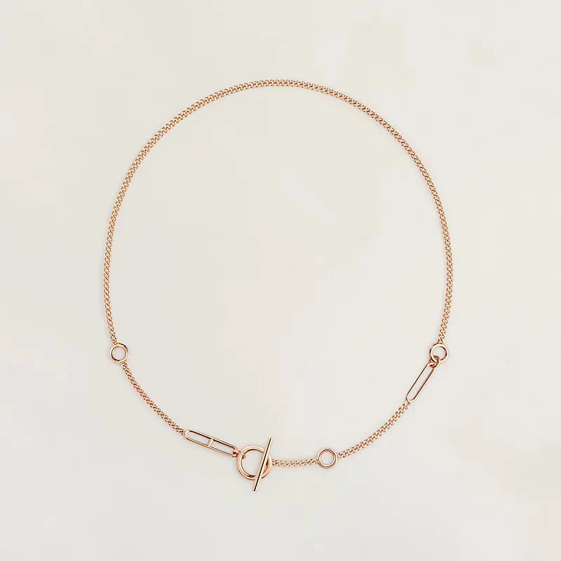 DIANA HM STERLING SILVER CHAINE D'ANCRE HEART