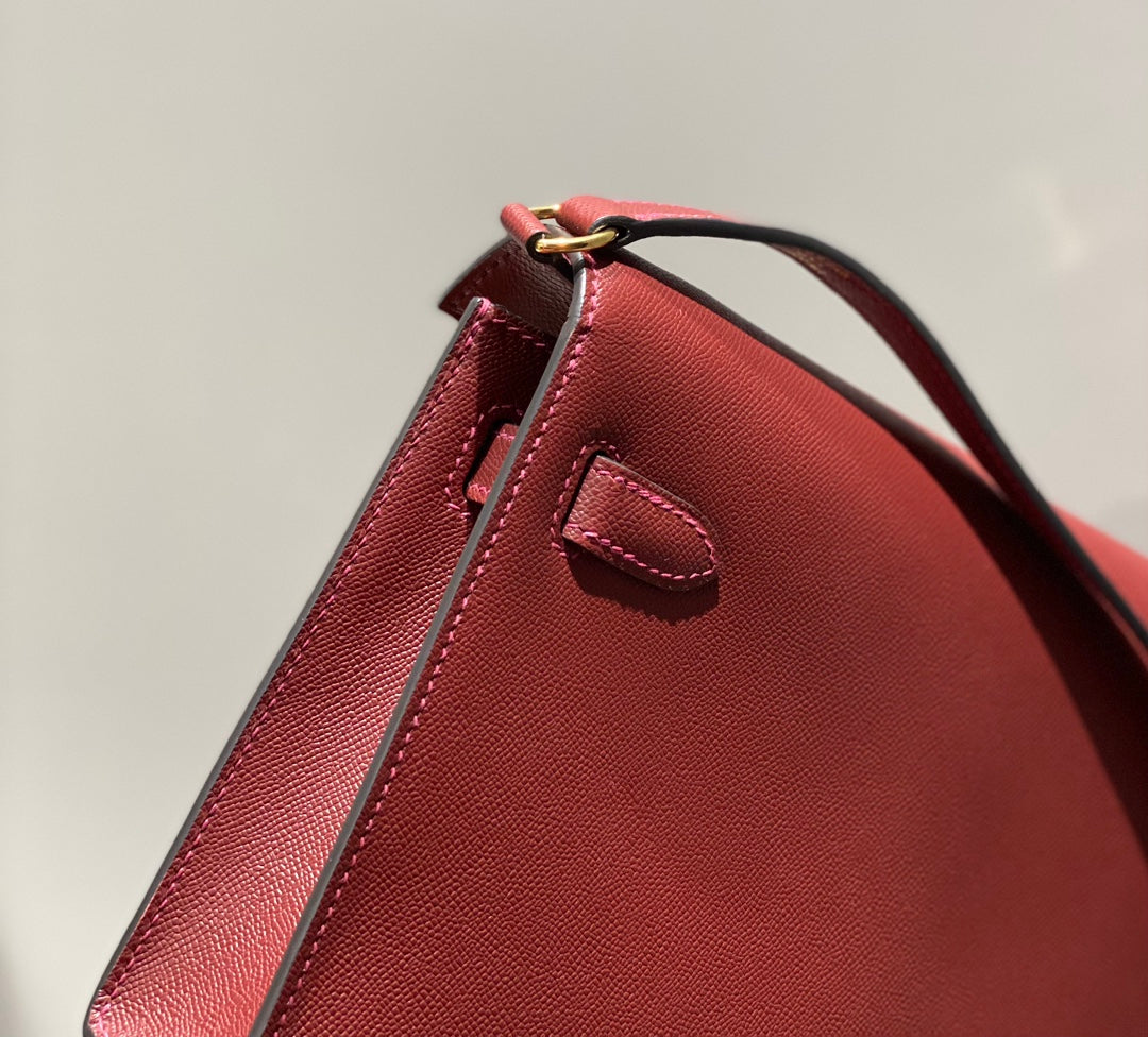 HM Kelly Elan 27cm Red Leather Ghw