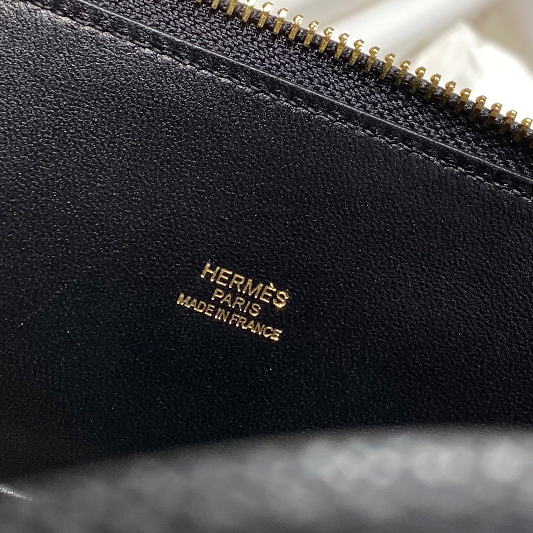 HM Bolide 25 Black Epsom Leather Gold Hardware 237381