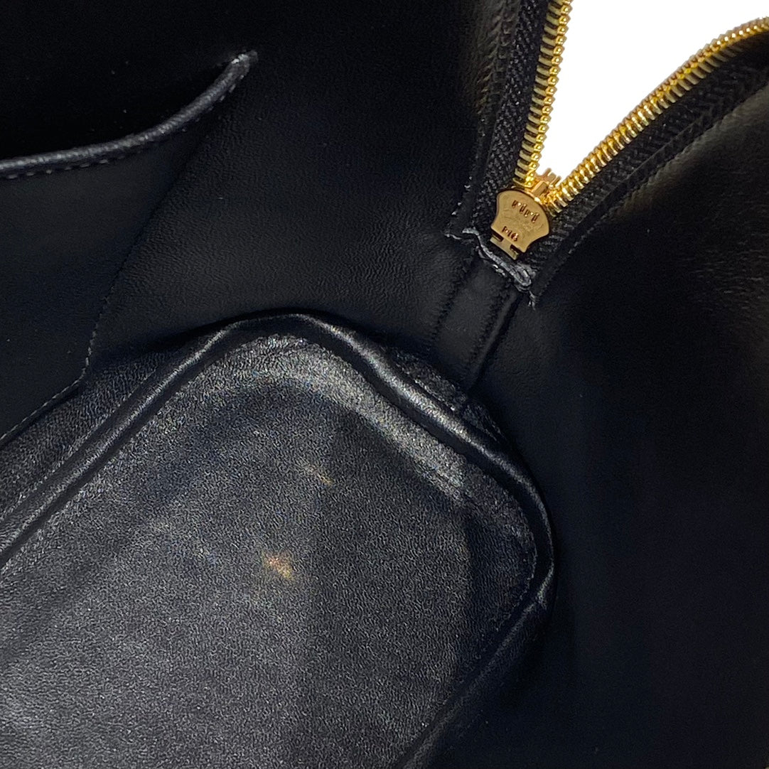 HM Bolide 25 Black Epsom Leather Gold Hardware 237381