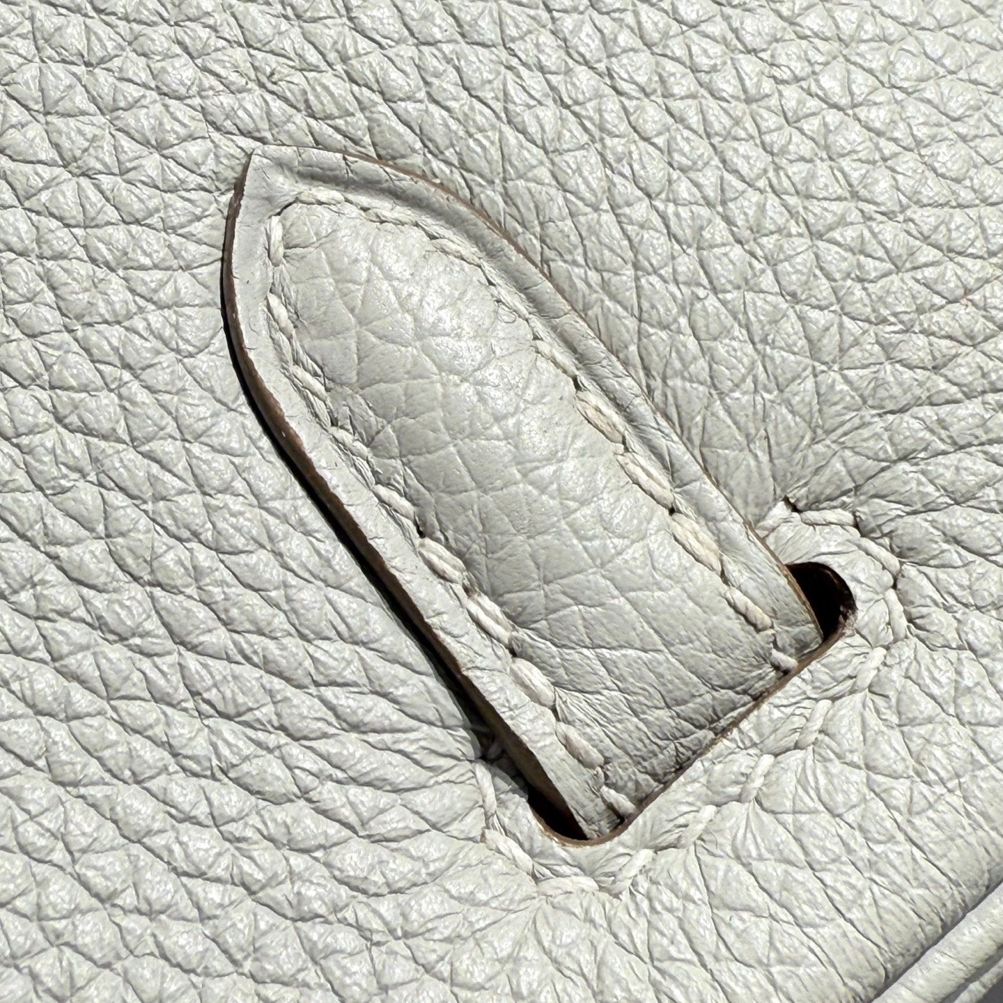 HM BIRKIN 25CM WHITE TOGO LEATHER SILVER HARDWARE 237490