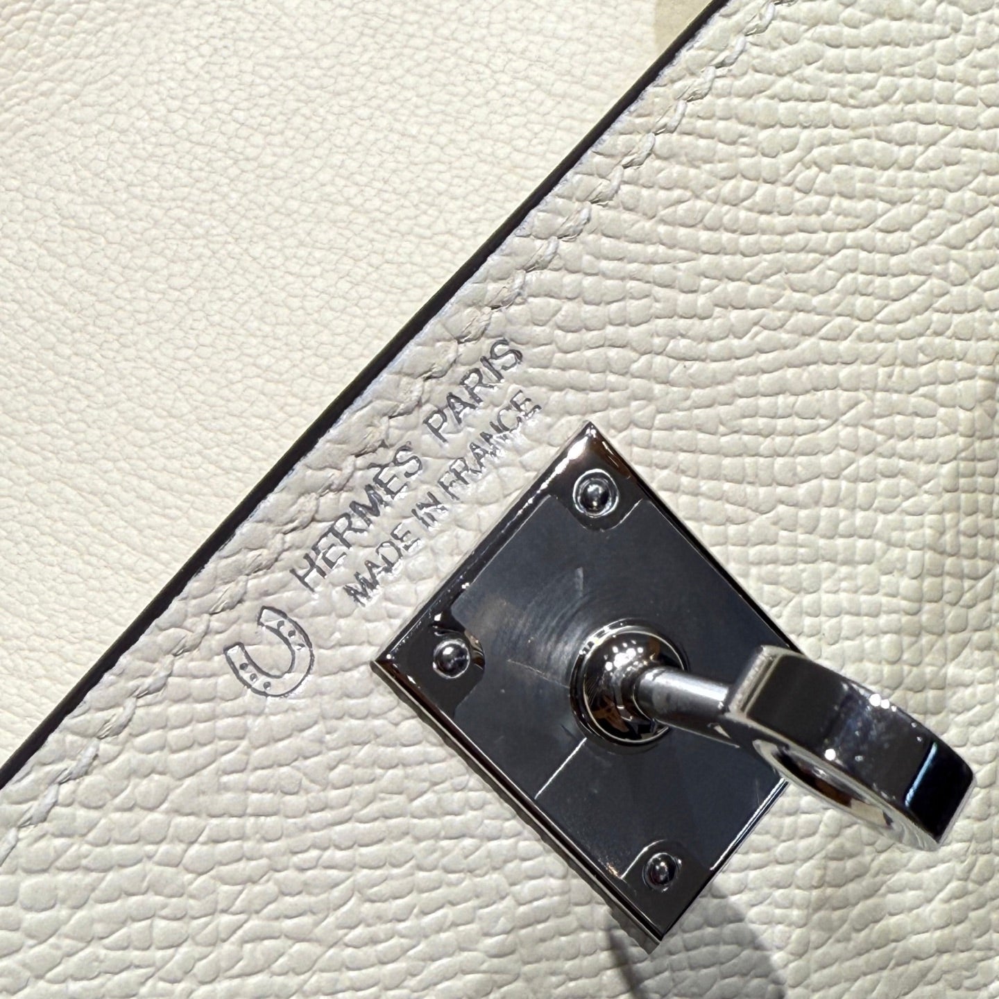 HM Mini Kelly 19 Beige mix Gray Epsom 243125