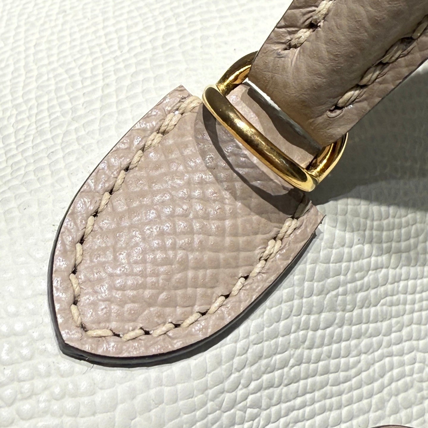 HM Mini Kelly 19 Beige Epsom 243130