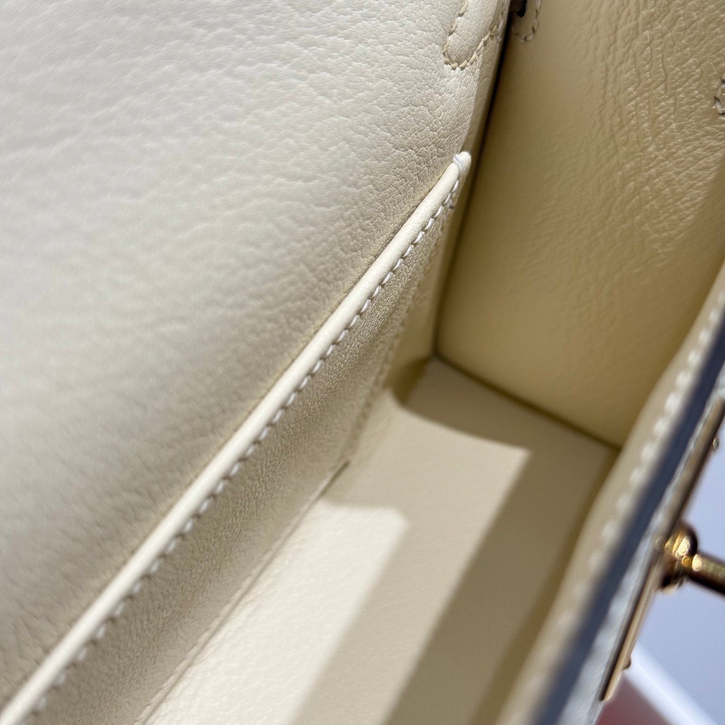 HM Mini Kelly 19 Beige Epsom 243130