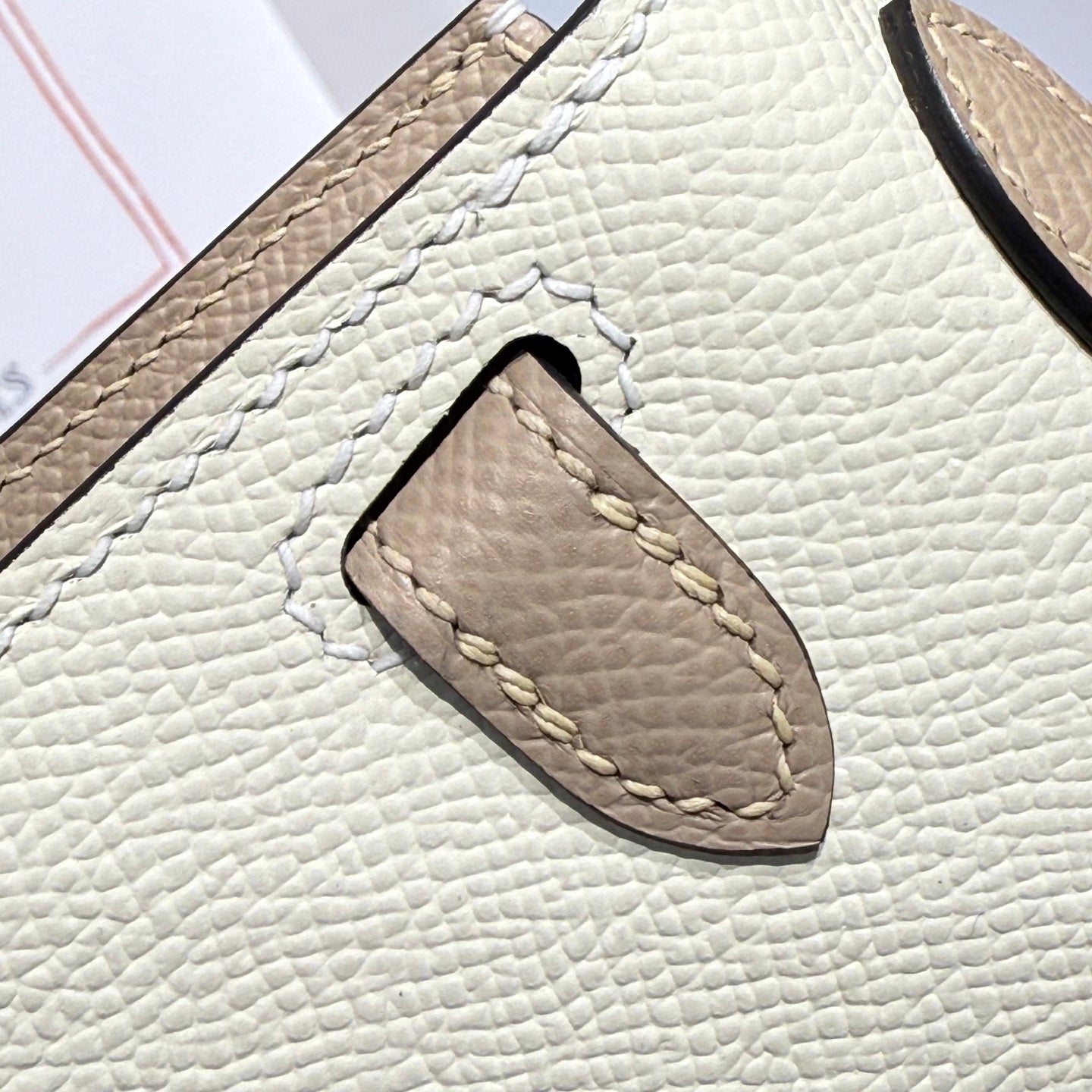 HM Mini Kelly 19 Beige Epsom 243130