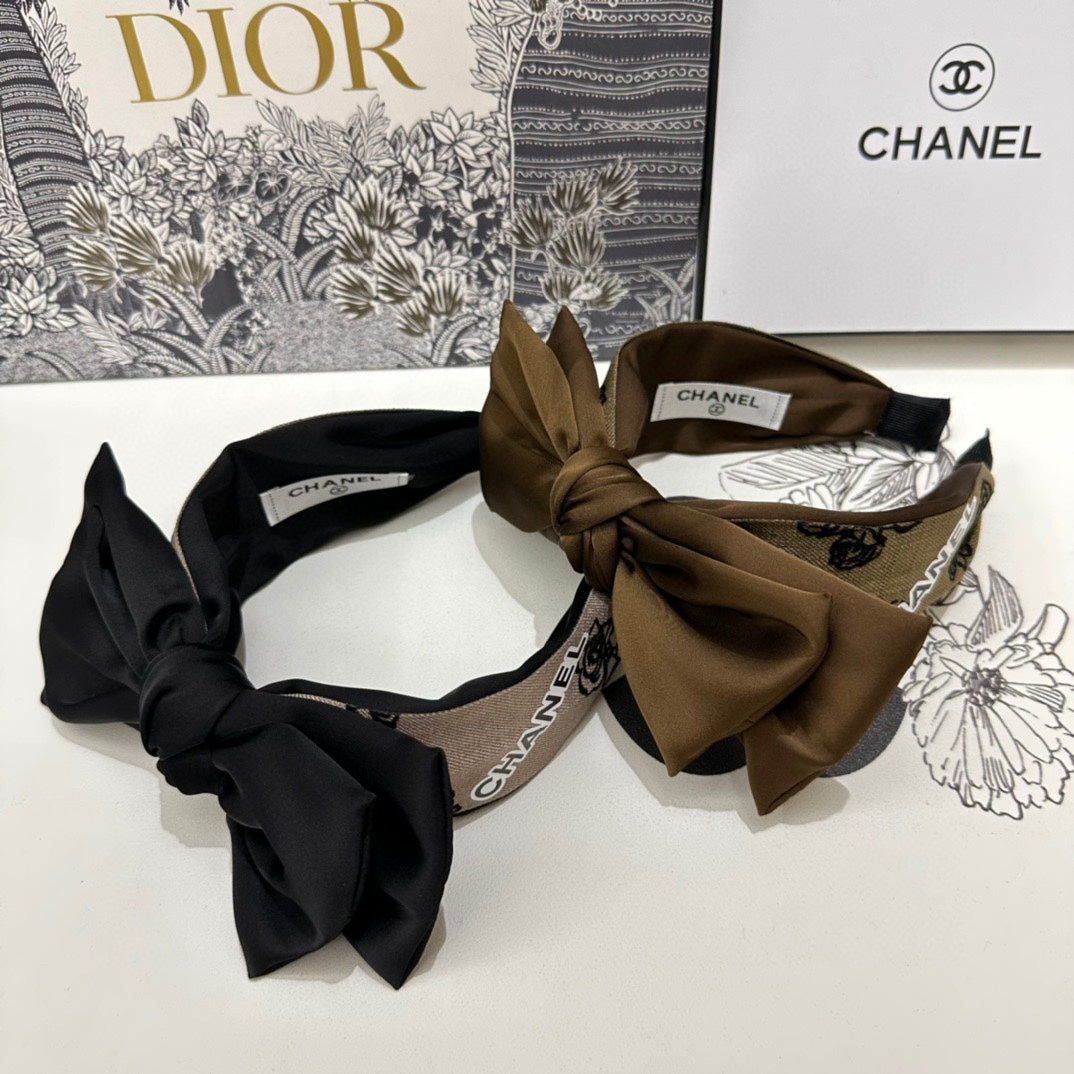 CHOCOLATE BROWN FABRIC AND SATIN HEADBAND 168576