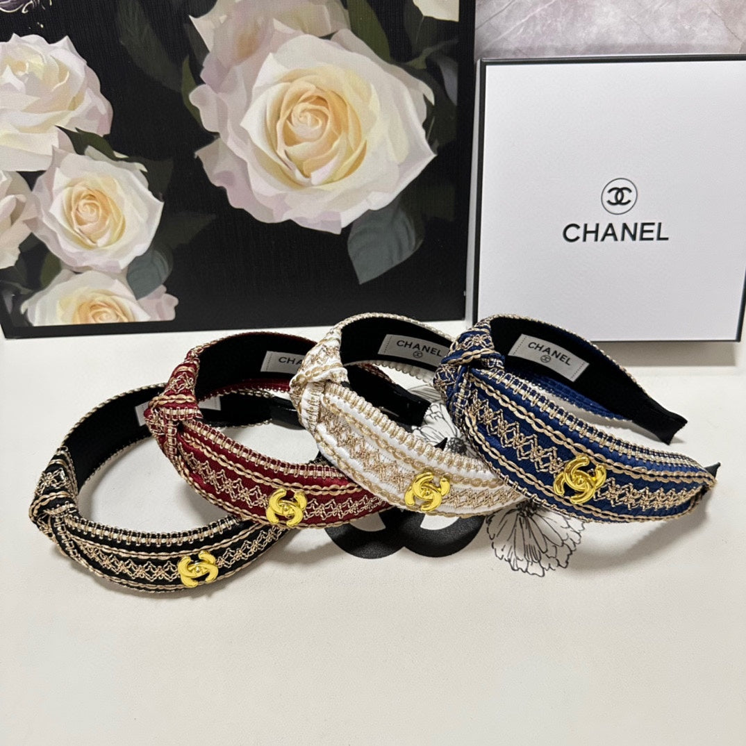 BLACK MIX LIGHT YELLOW FABRIC HEADBAND 168587