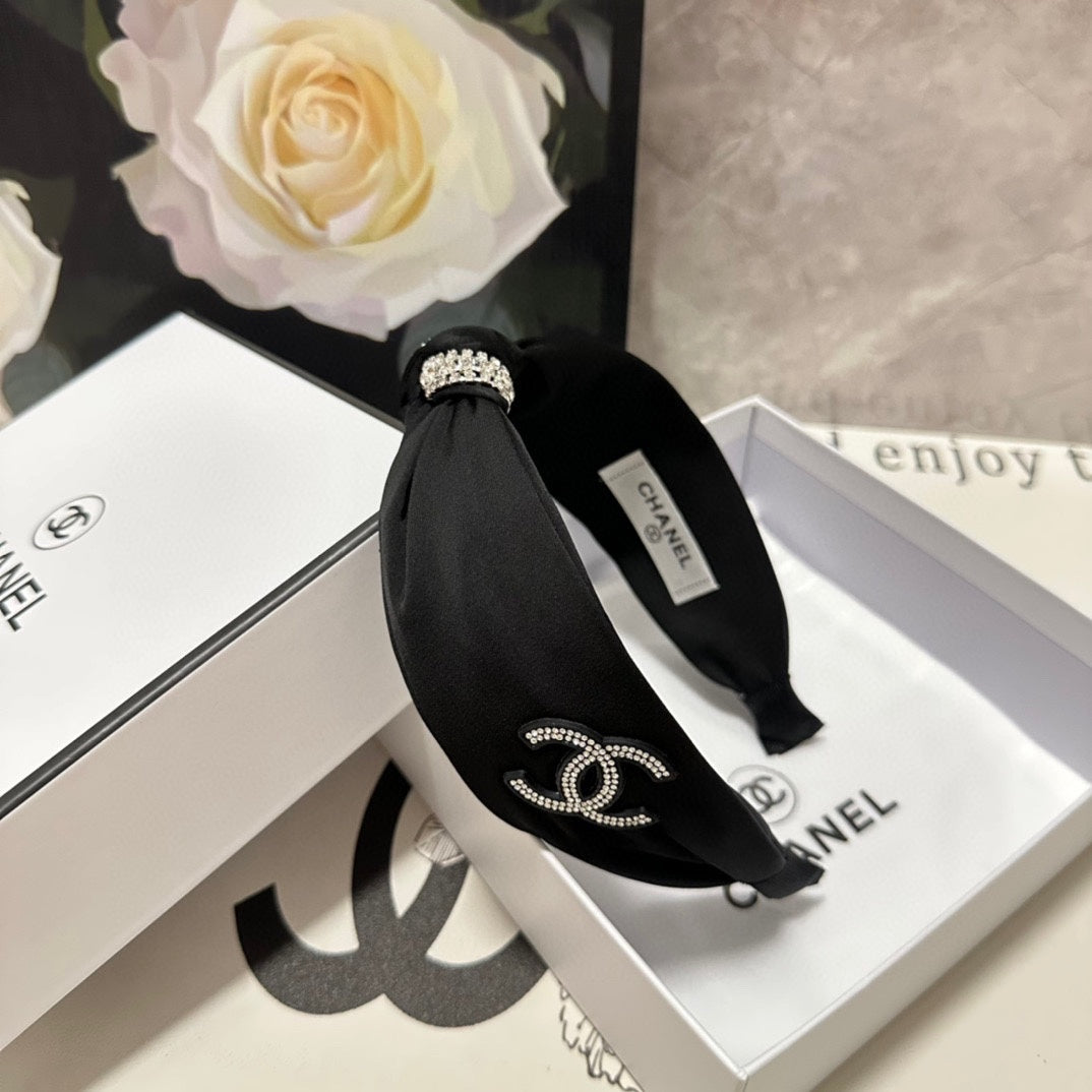 BLACK SILK HEADBAND 168592