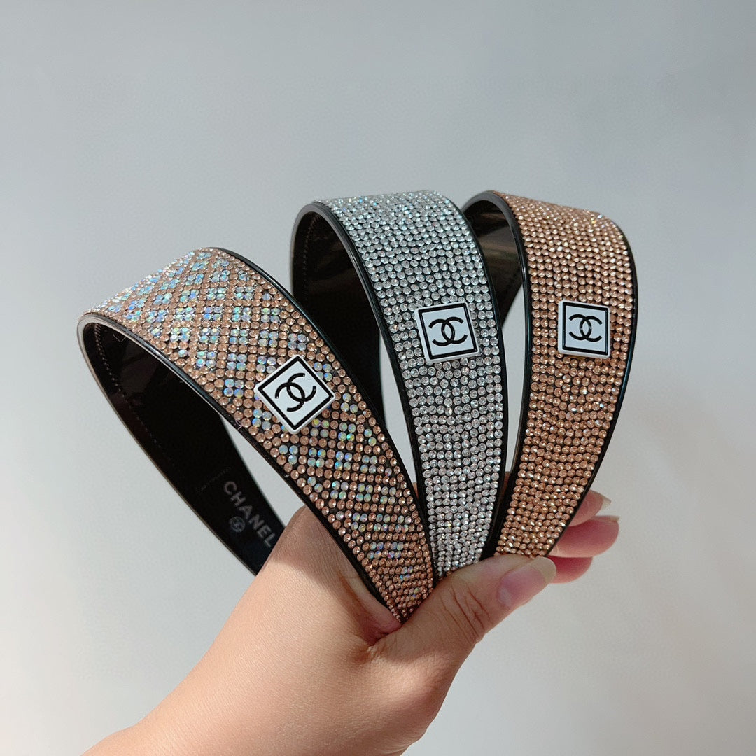 COLORFUL WITH CRYSTALS HAIRBAND RESIN FOR WOMEN 124678