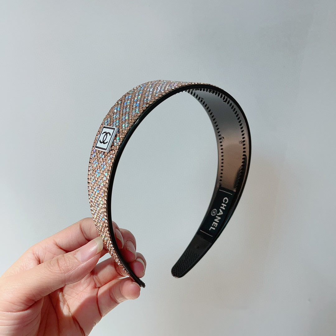 COLORFUL WITH CRYSTALS HAIRBAND RESIN FOR WOMEN 124678