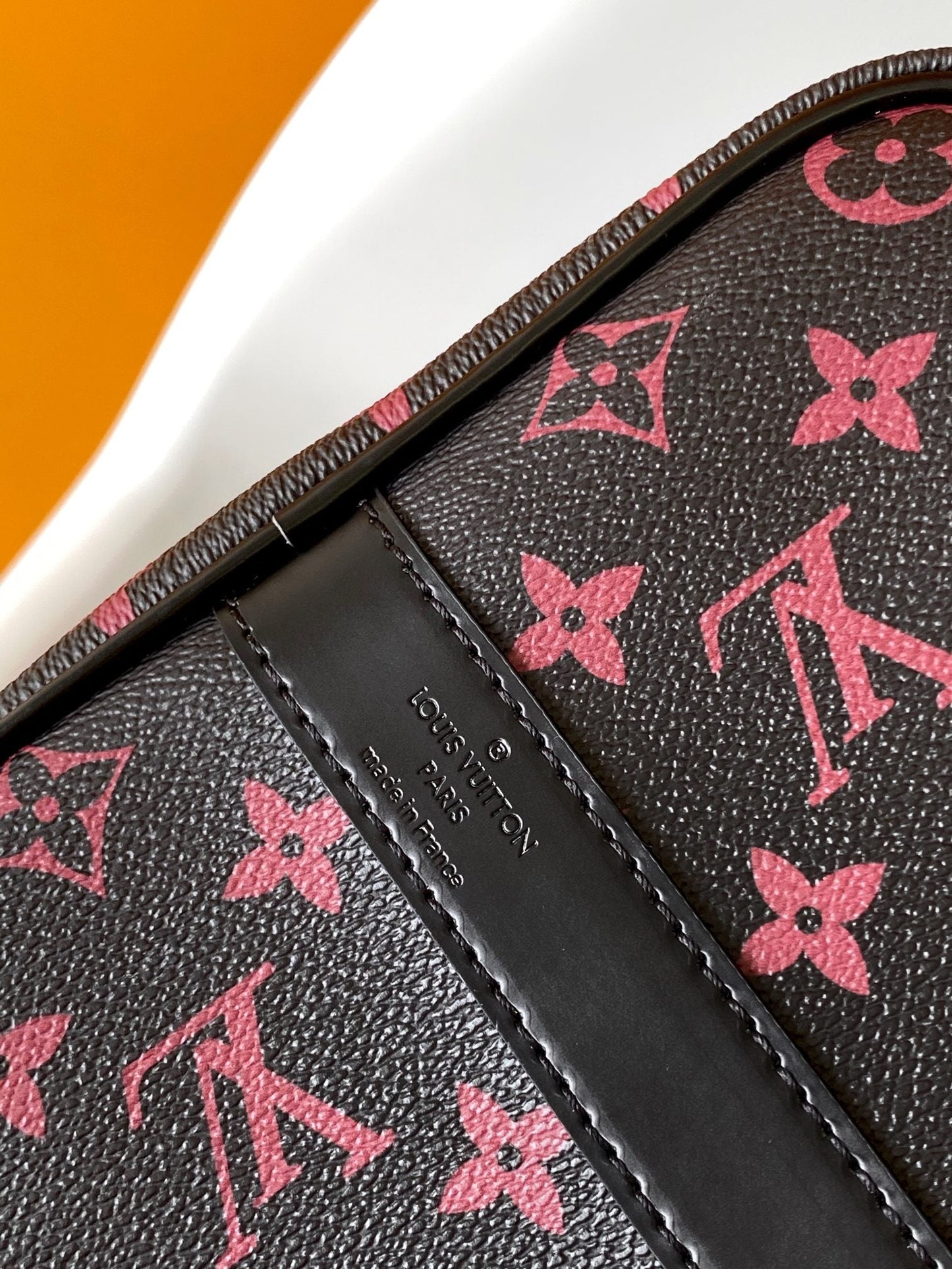 KEEPALL BANDOULI¨¨RE 45 IN BLACK MONOGRAM TOMETTE CANVAS