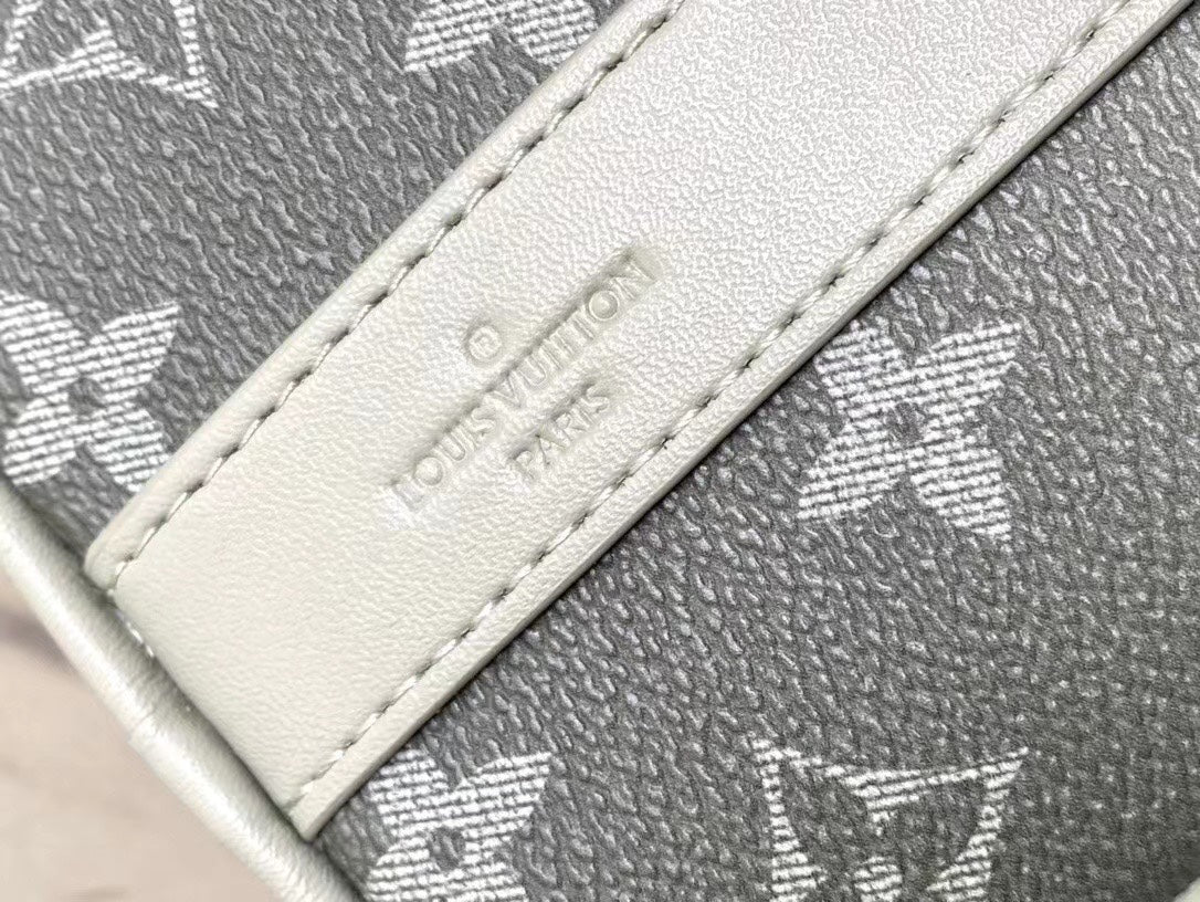 KEEPALL BANDOULI¨¨RE 25 IN GRAY MONOGRAM GRADIENT CANVAS