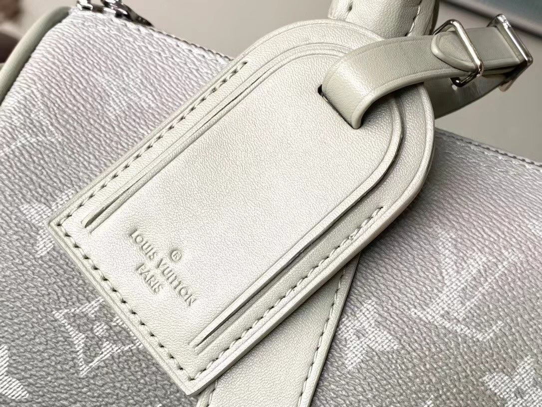 KEEPALL BANDOULI¨¨RE 25 IN GRAY MONOGRAM GRADIENT CANVAS