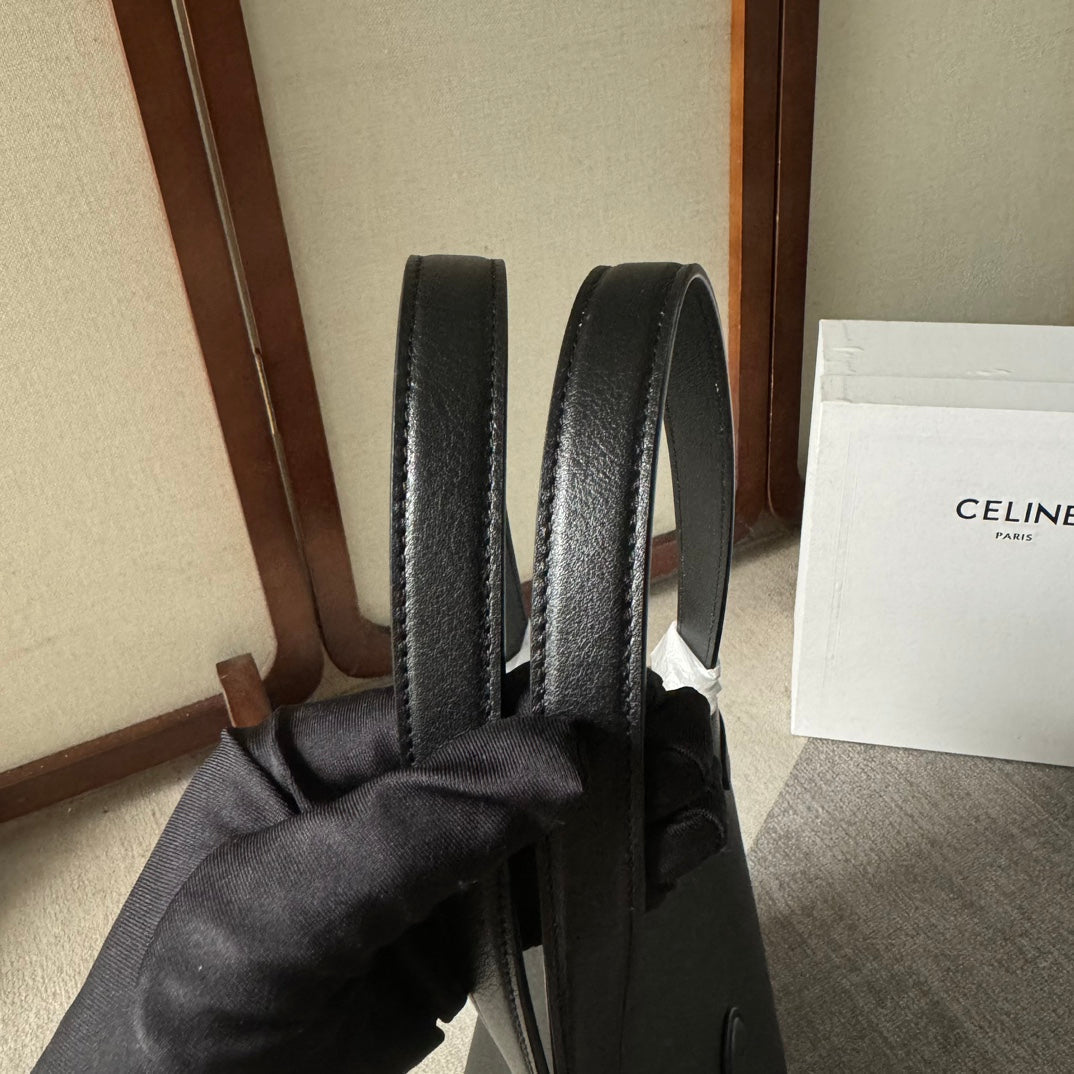 MEDIUM CABAS ANA?S CUIR TRIOMPHE 54 IN BLACK GRAINED CALFSKIN