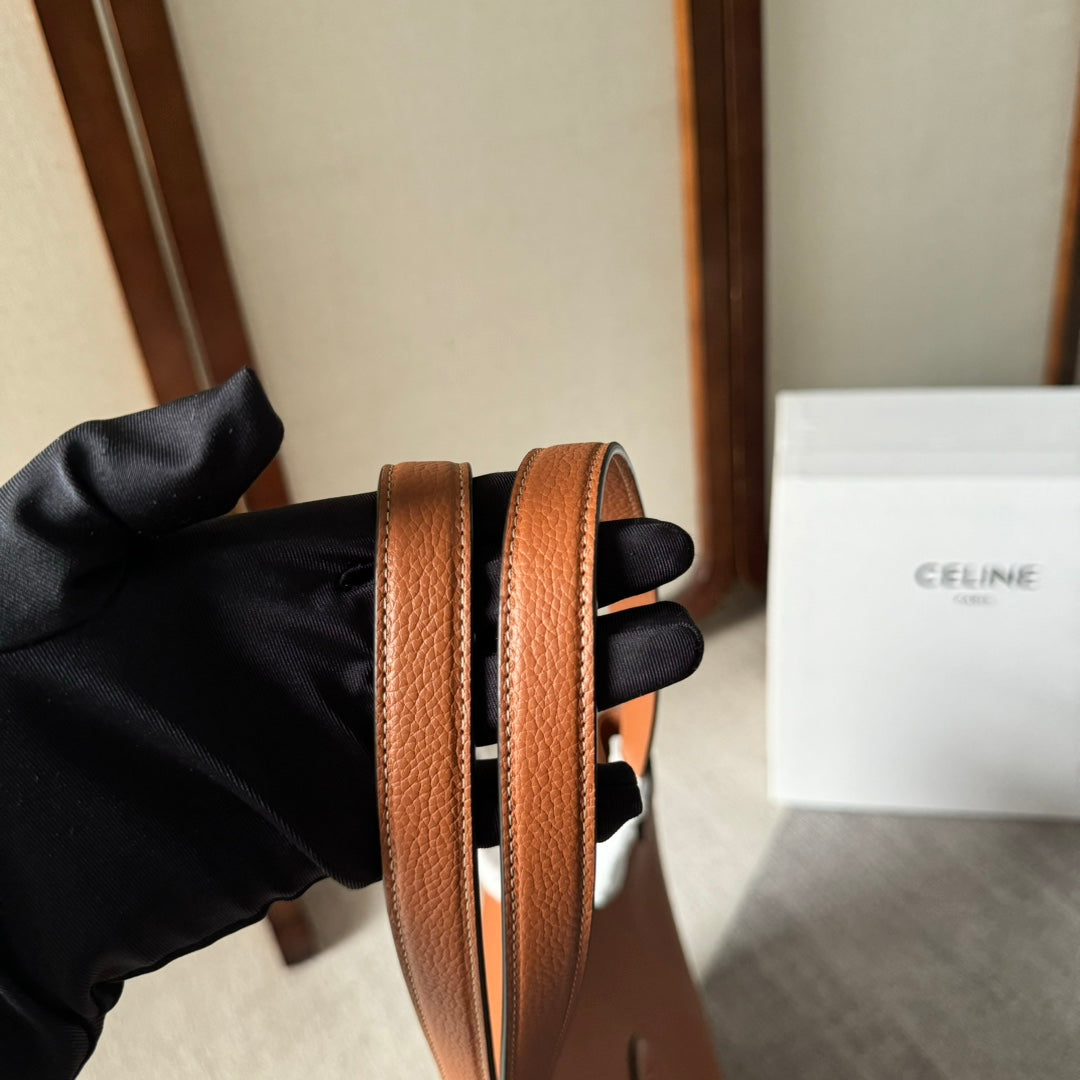 MEDIUM CABAS ANA?S CUIR TRIOMPHE 54 IN BRONZE BROWN GRAINED CALFSKIN