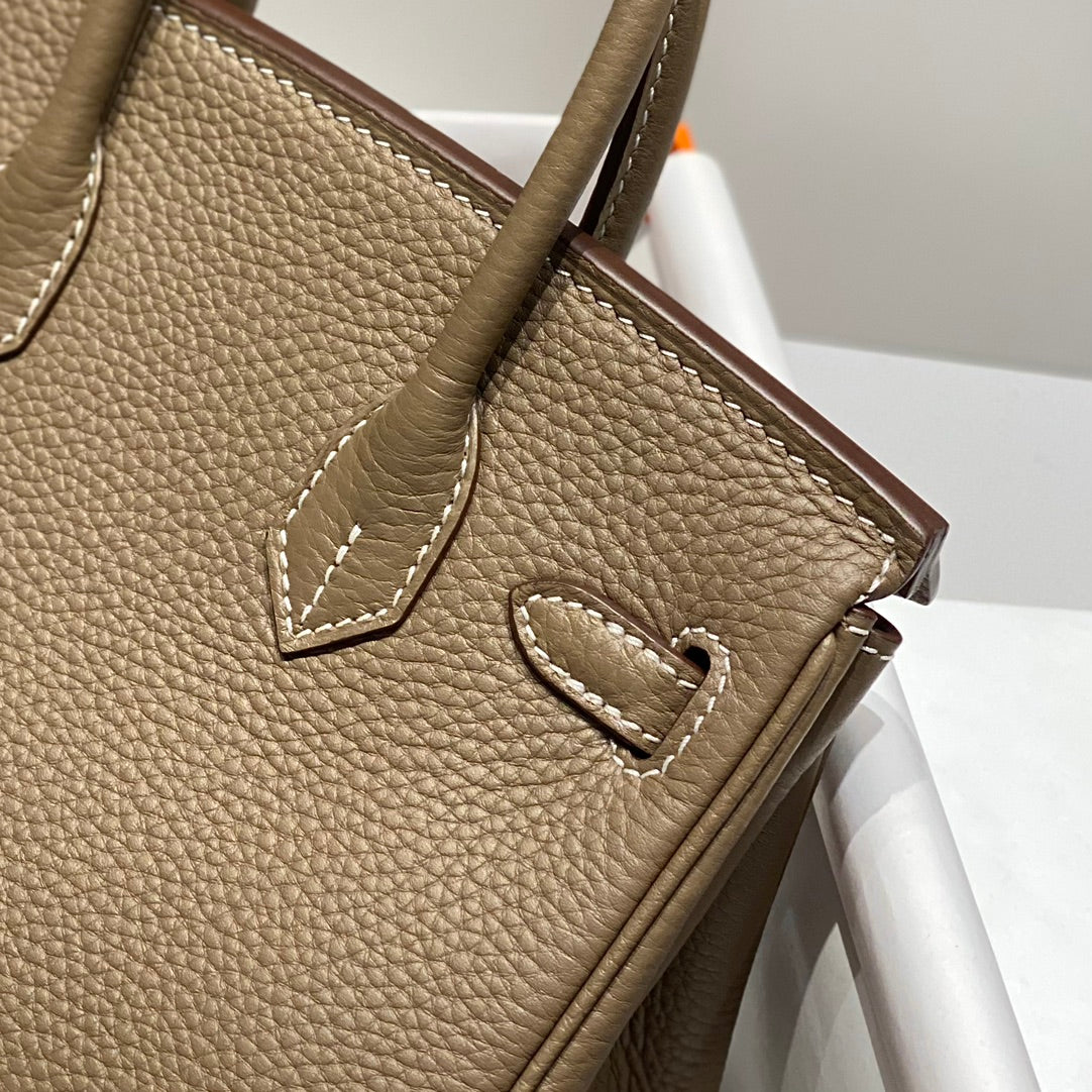 HM Birkin 20cm Etoupe Togo Leather Gold Hardware