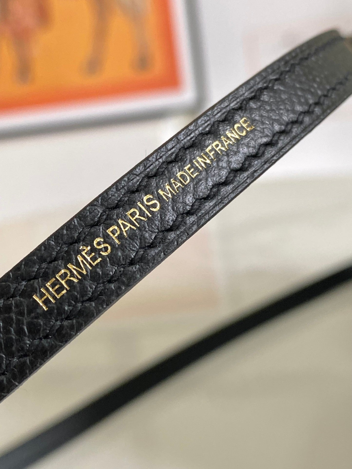 HM Mini Kelly 19cm Black Epsom Gold Hardware