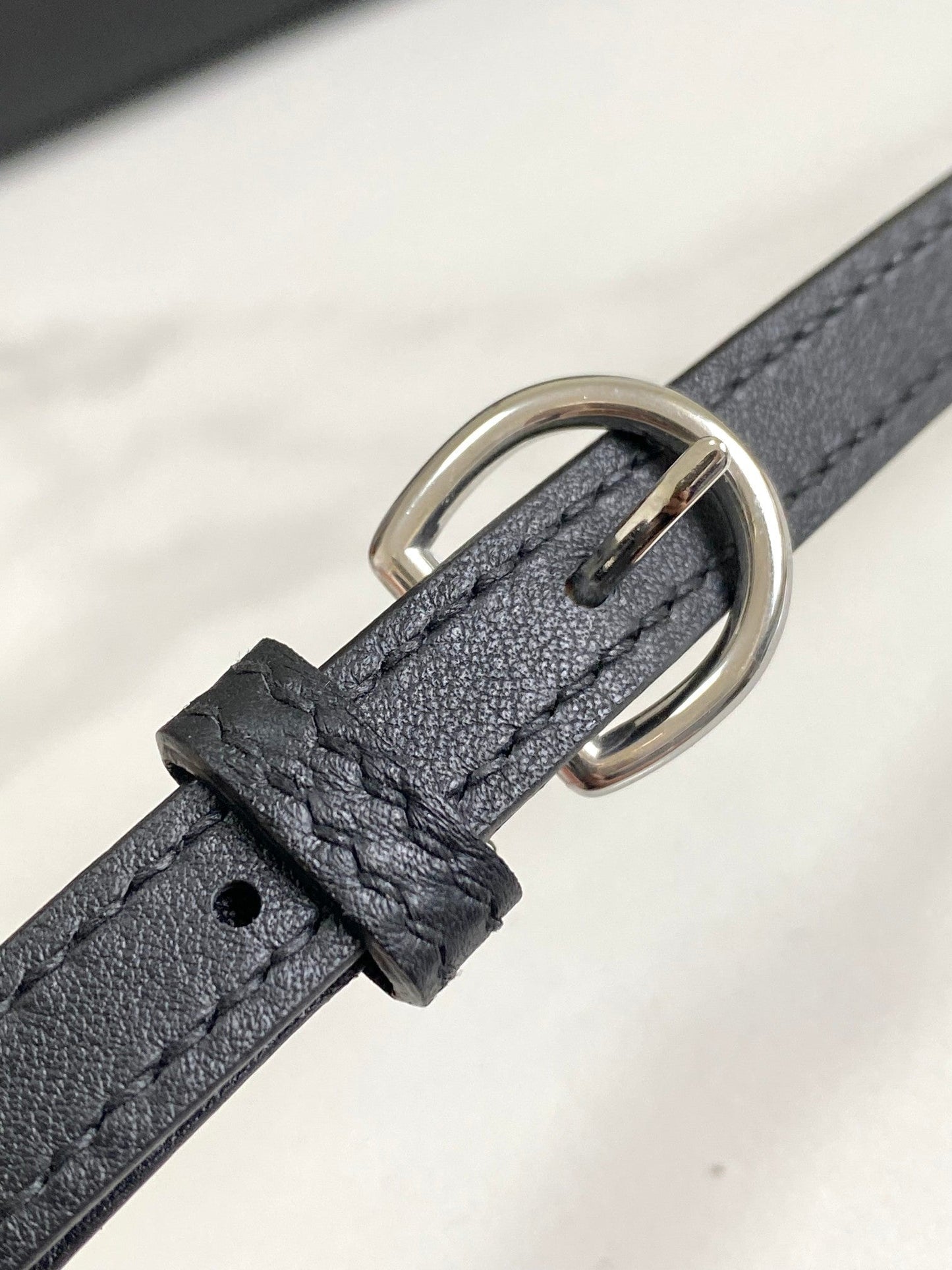 HM 24/24 Mini Bag 21cm Black Evercolor Leather Silver Hardware