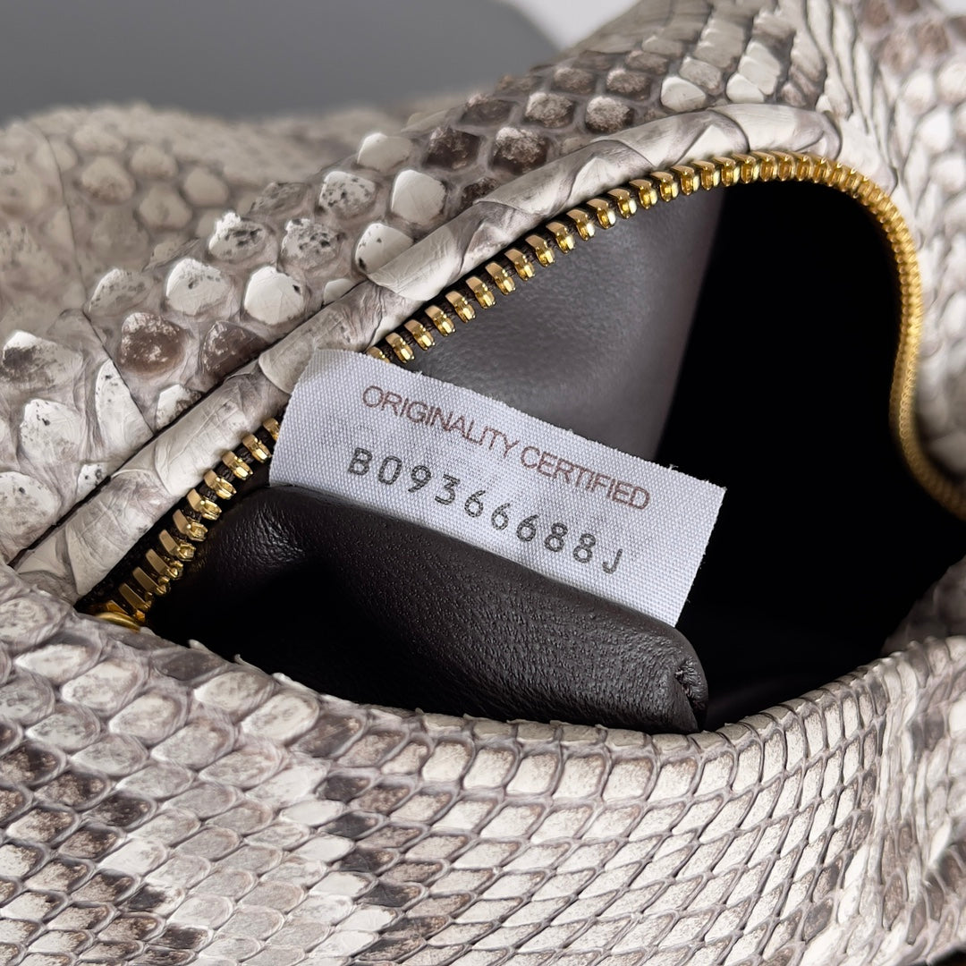 BV Mini Jodie 23cm Top Handle Bag In Python Leather 209323