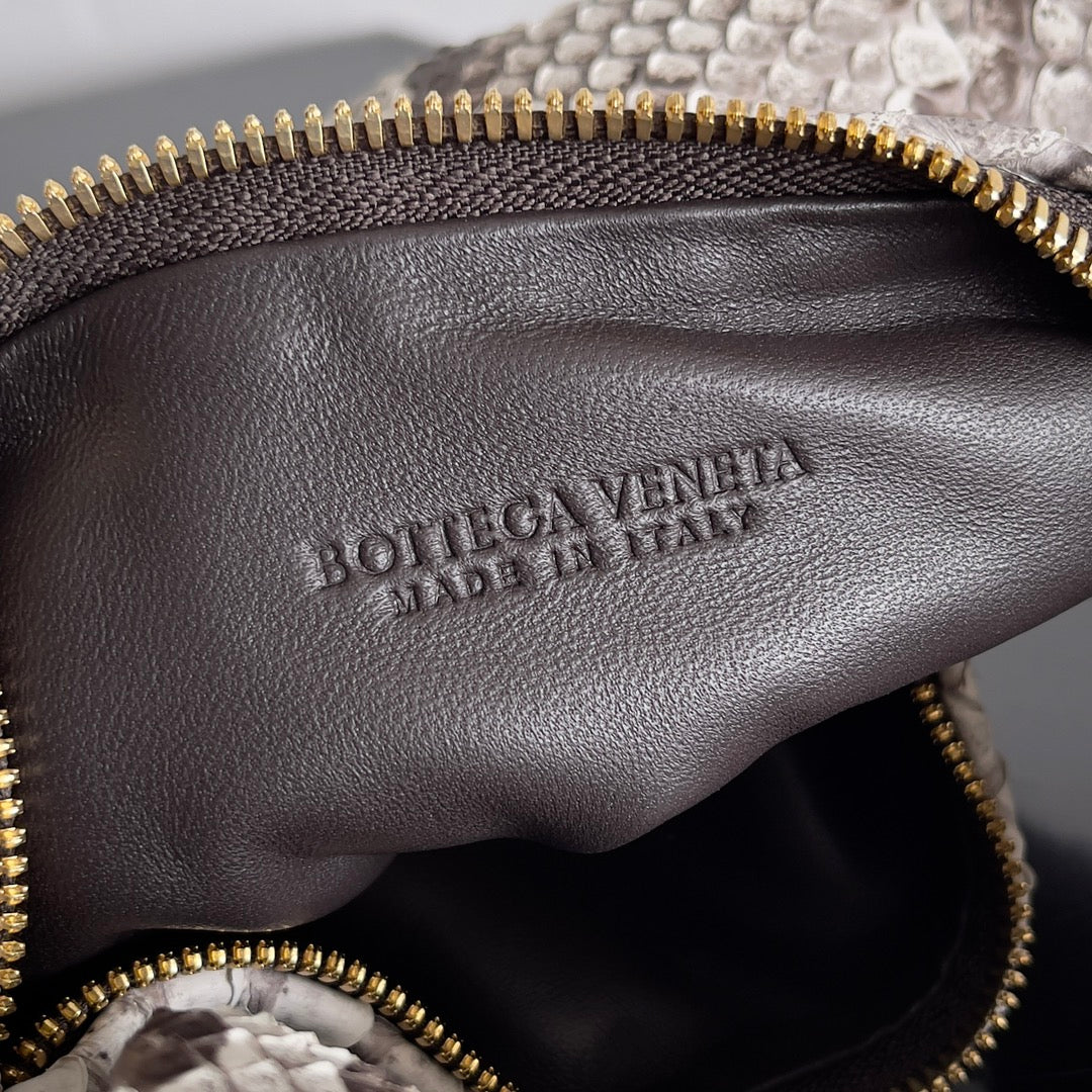 BV Mini Jodie 23cm Top Handle Bag In Python Leather 209323