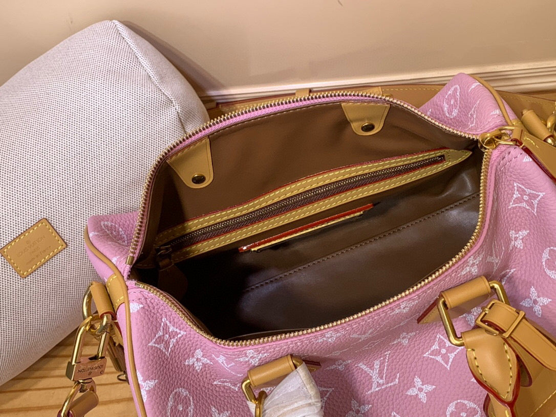 LV Speedy P9 Bandouliere 30 Pink Pastel Calfskin 203345