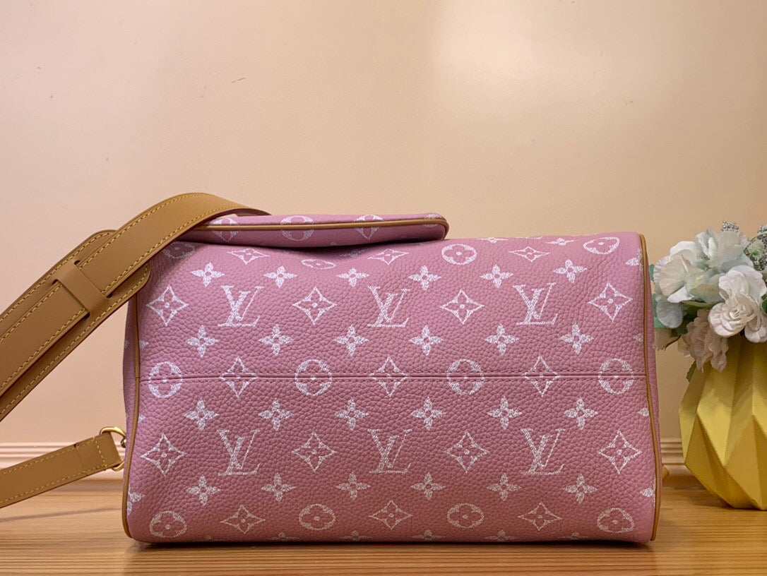 LV Speedy P9 Bandouliere 30 Pink Pastel Calfskin 203345