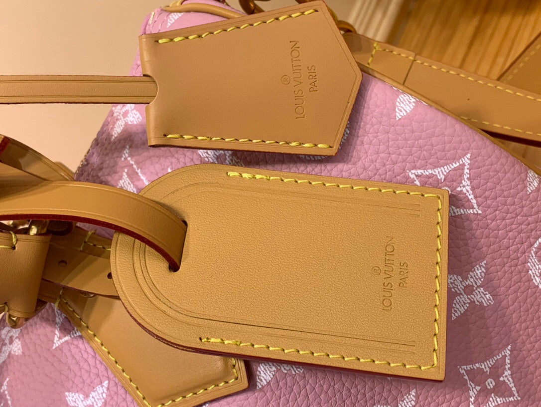 LV Speedy P9 Bandouliere 30 Pink Pastel Calfskin 203345