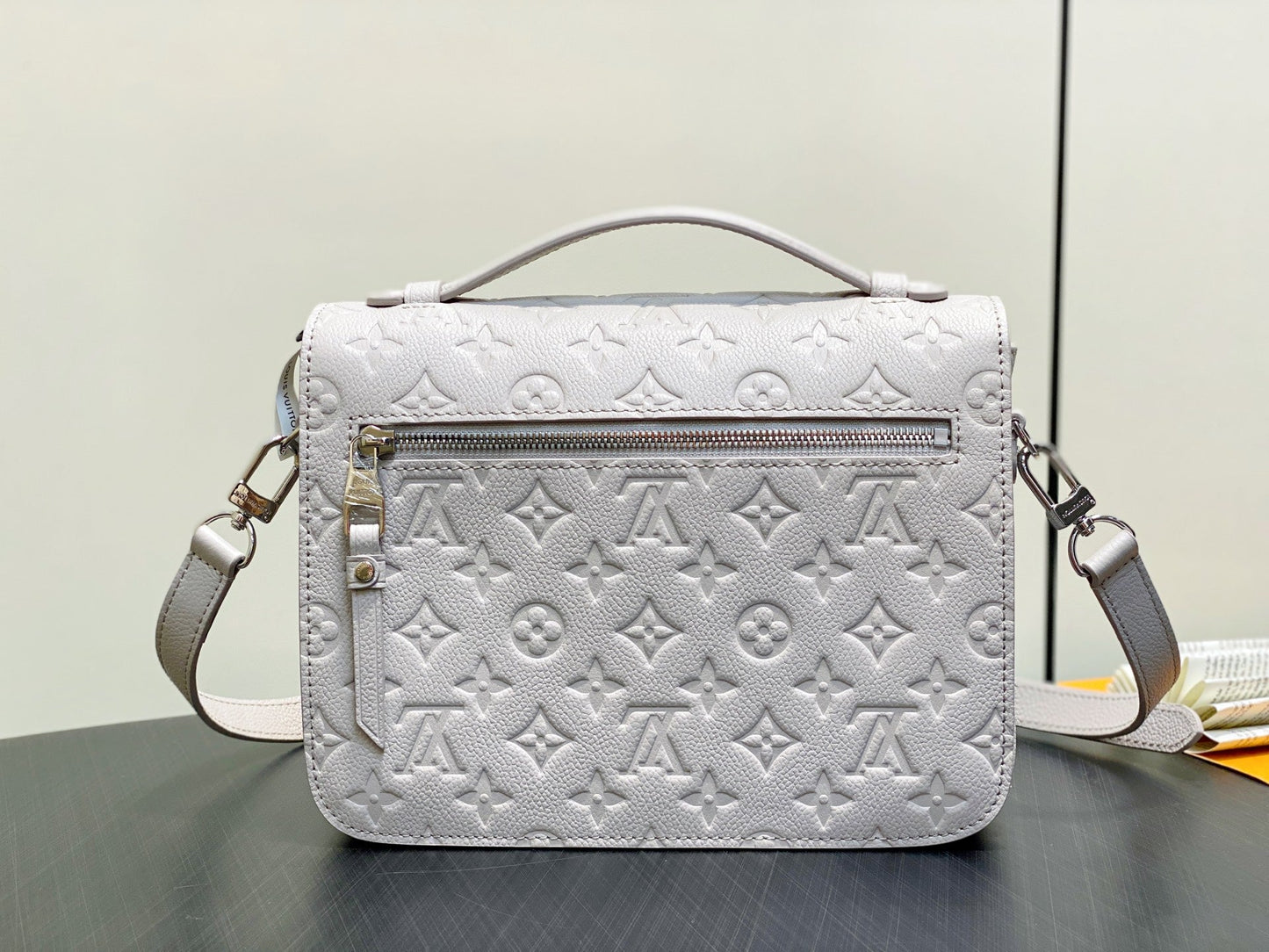 LV Pochette Metis 25cm White Monogram Empreinte Leather 331021