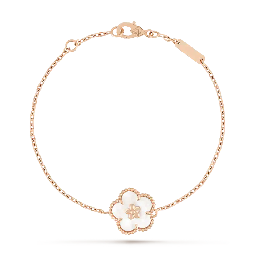LUCKY WHITE MOP PLUM BLOSSOM BRACELET