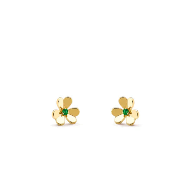 FRIVOLE FLOWER MALACHITE EARRINGS