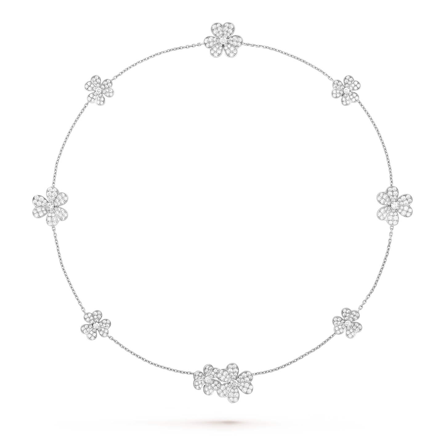 Collier 9 fleurs en argent Diana Frivole