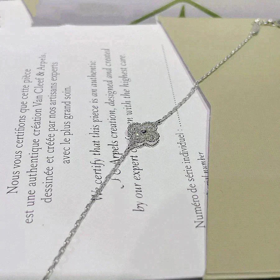 CLOVER SINGLE FLOWER BRACELET SILVER