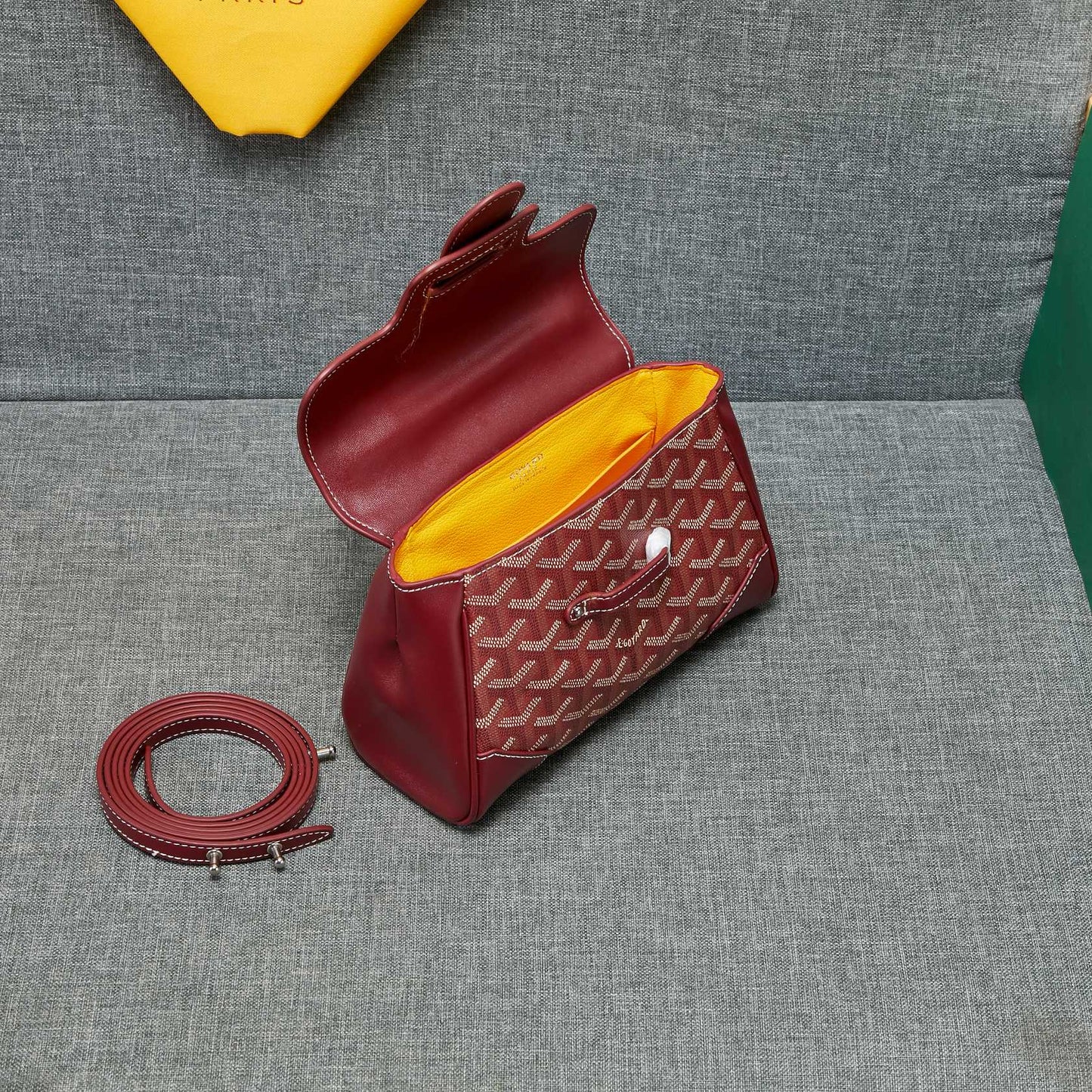 SAIGON SOUPLE MINI BAG BURGUNDY CANVAS