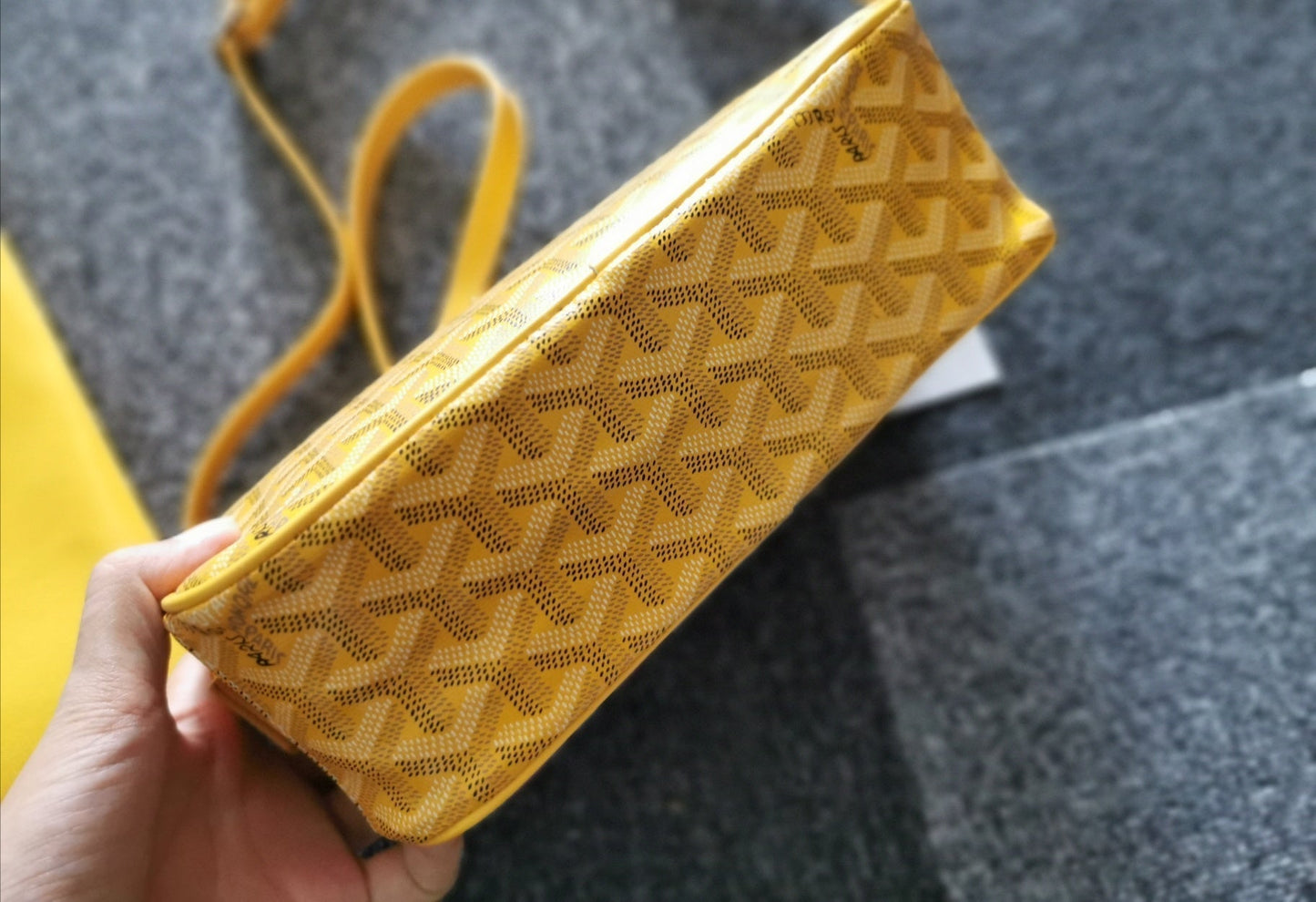 CAP-VERT PM BAG 23X8X14CM YELLOW CANVAS