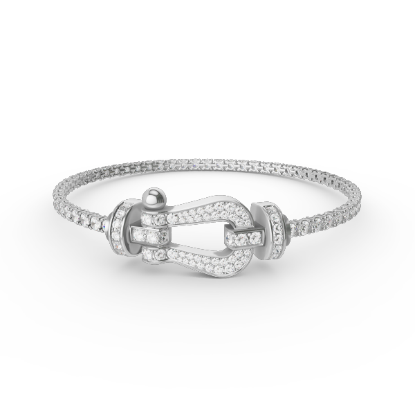 DIANA FORCE LARGE HORSESHOE FULL DIAMOND TENNIS BRACELET