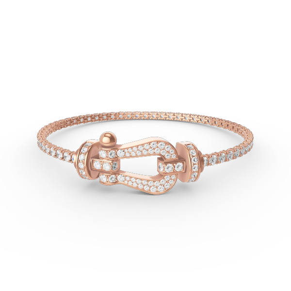 DIANA FORCE LARGE HORSESHOE FULL DIAMOND TENNIS BRACELET
