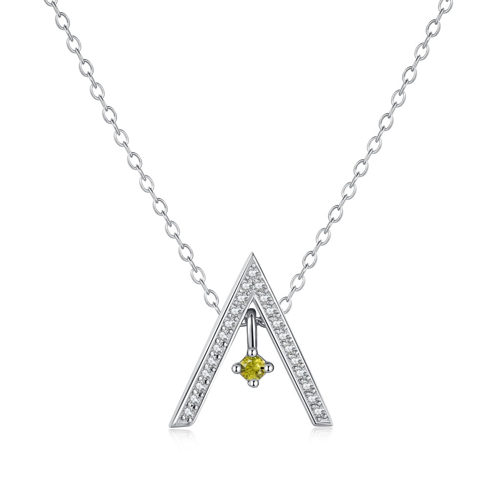 [HOT] Collier scintillant en forme de « A »