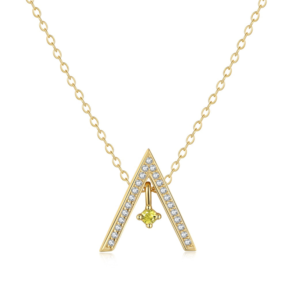 [HOT] Collier scintillant en forme de « A »