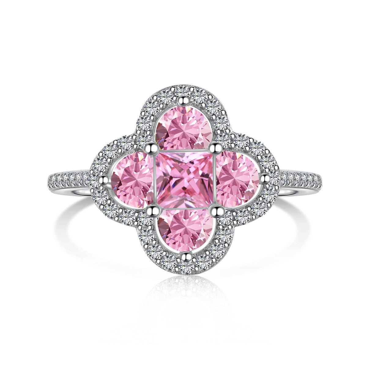 [HOT] Bague de banquet luxueuse en forme de fleur d'éternité