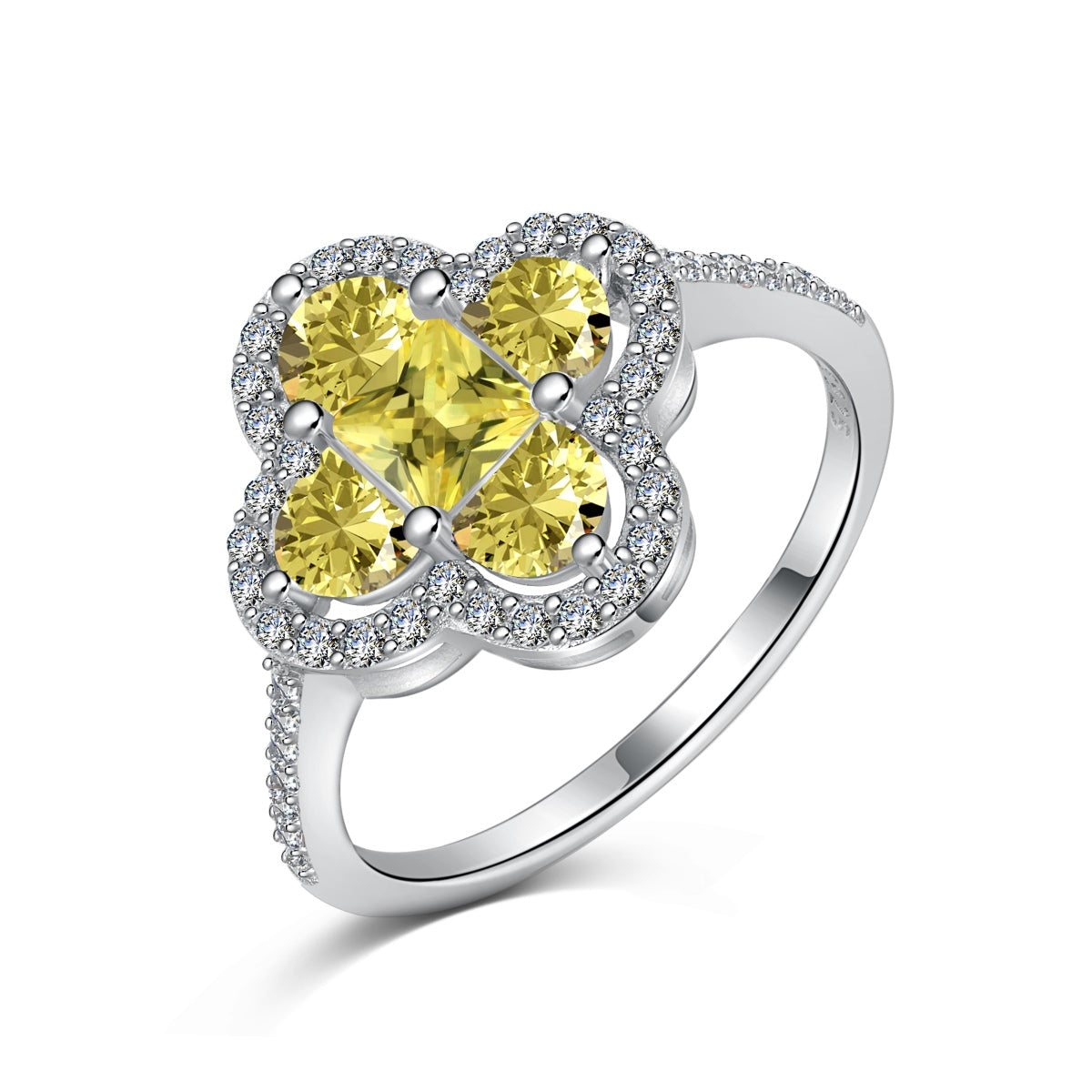[HOT] Bague de banquet luxueuse en forme de fleur d'éternité