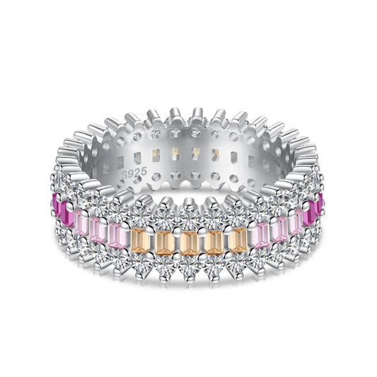 [HOT] Bague quotidienne ornée de motifs colorés et radieux