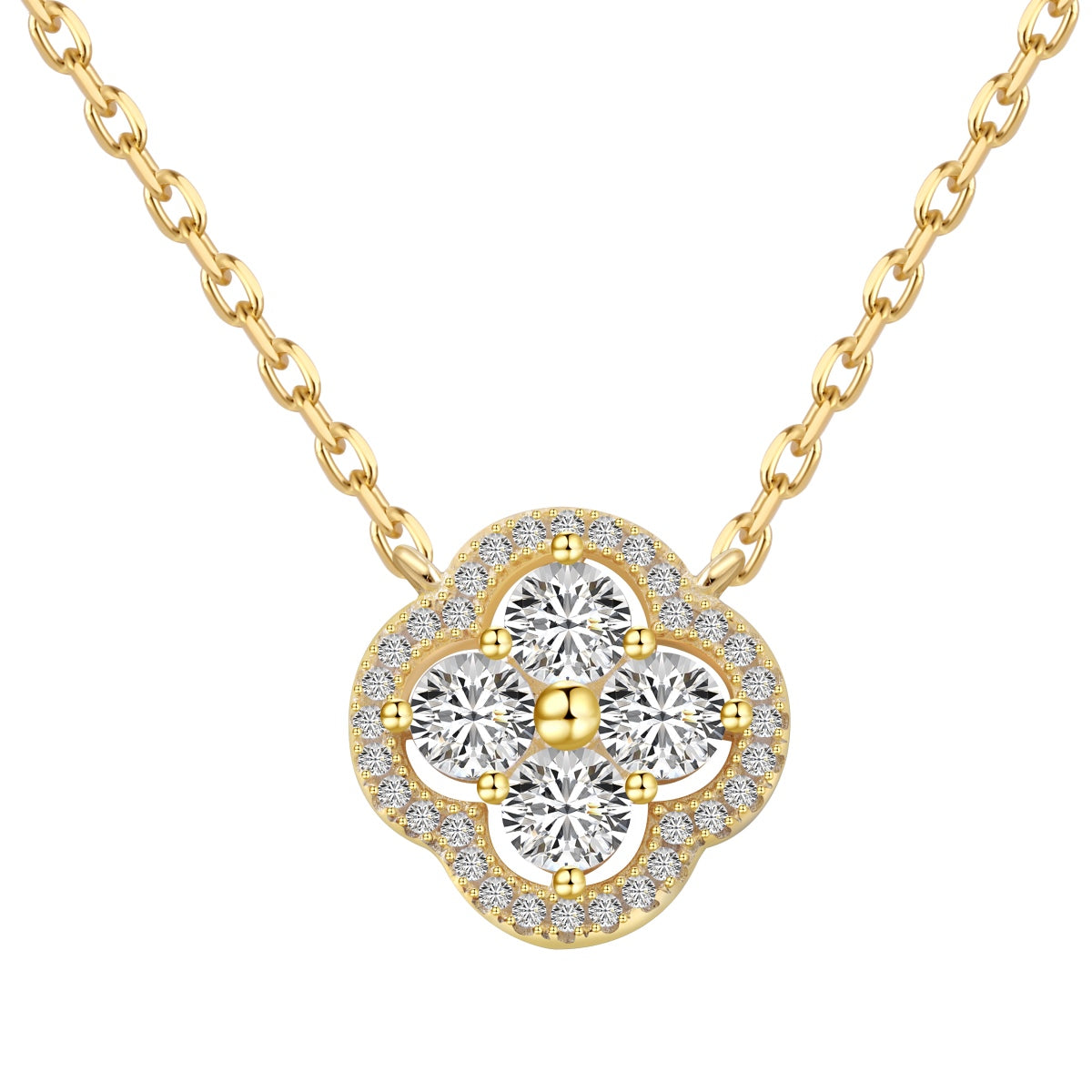 [HOT] Collier exquis avec motif de trèfle à quatre feuilles