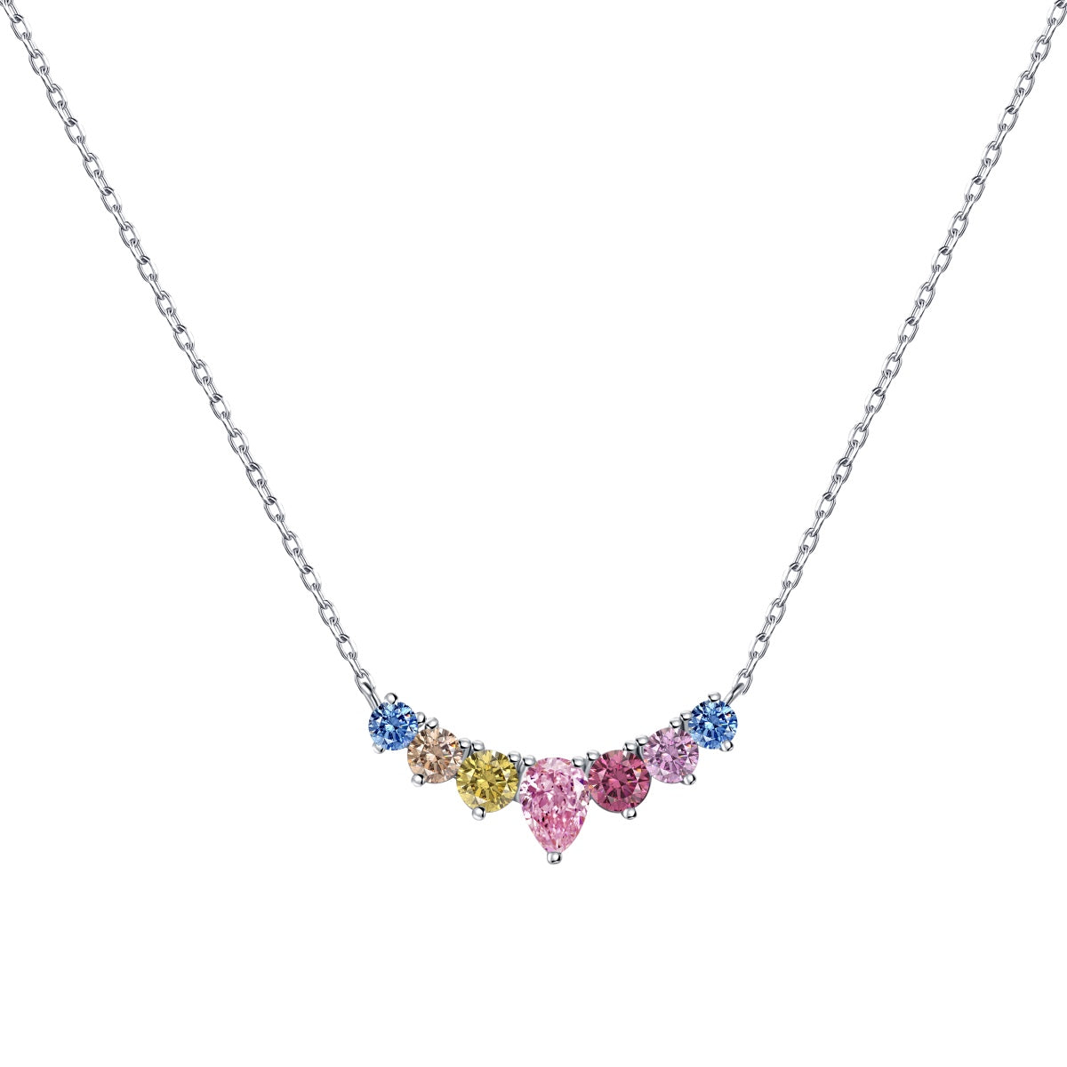 [HOT] Collier délicat en forme de cœur coloré
