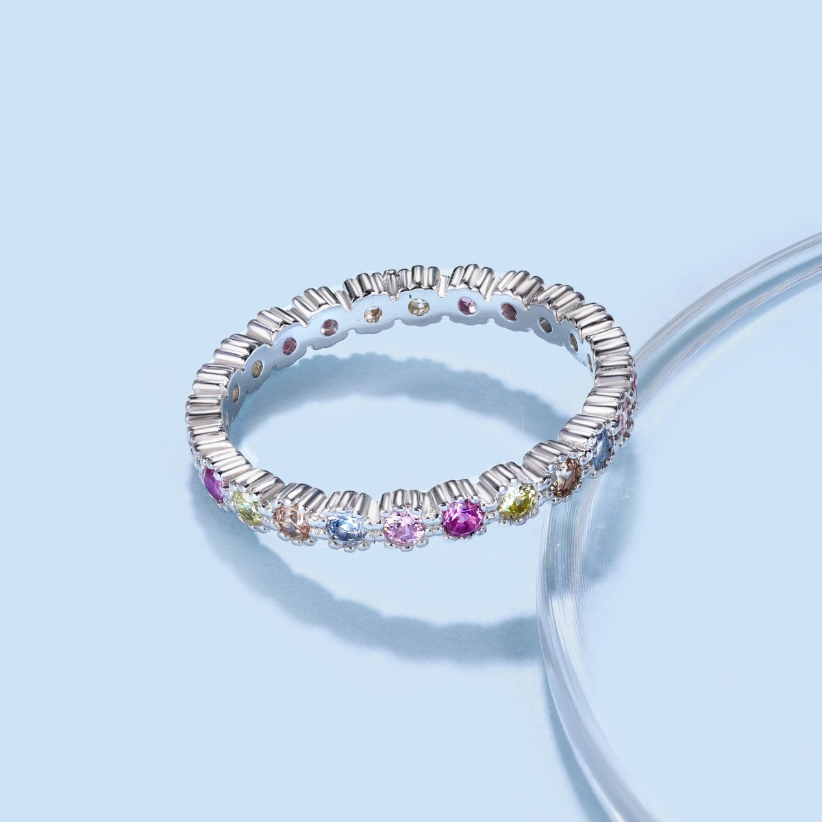 [HOT] Bague de fête ronde colorée exquise