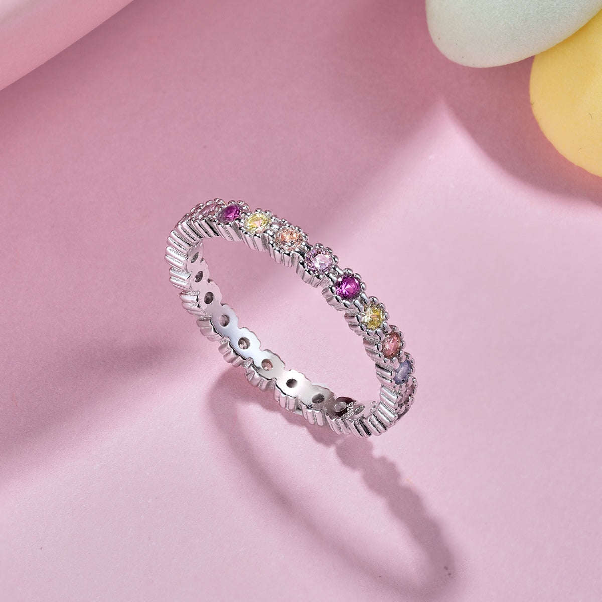 [HOT] Bague de fête ronde colorée exquise