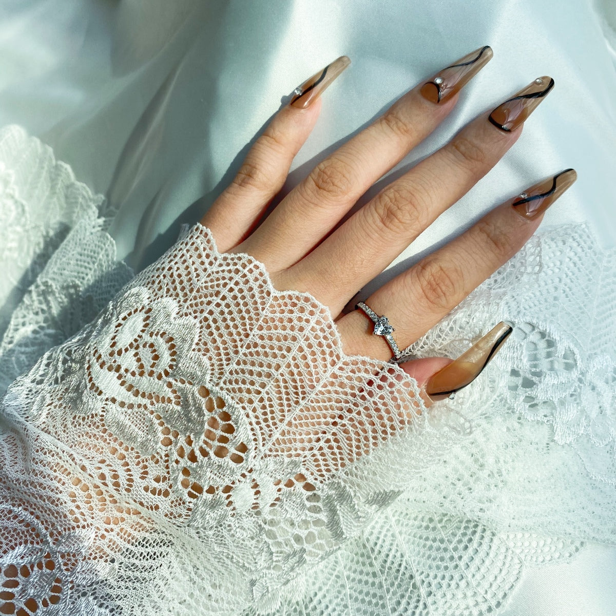[HOT] Bague d'amour en forme de cœur de 0,5 carat CaratEternity